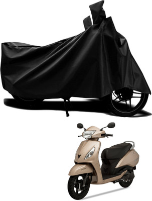 KEDIT Two Wheeler Cover for TVS(Black)