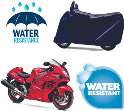 Mdstar Waterproof Two Wheeler Cover for Suzuki(GSX, Blue)