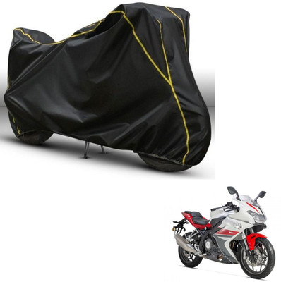 Car Life Two Wheeler Cover for Benelli(302R, Black, Yellow)