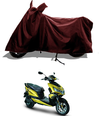 GROFATIK Two Wheeler Cover for Okinawa(Praise, Maroon)