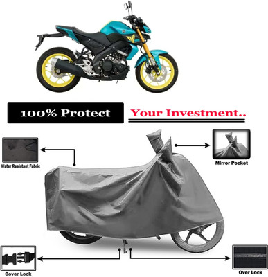 Amexride Two Wheeler Cover for Yamaha(MT 15 New, Grey)