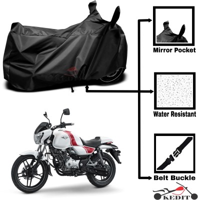 KEDIT Two Wheeler Cover for Bajaj(Black)