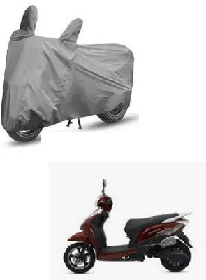 Tritika Waterproof Two Wheeler Cover for Hero(Electric Atria, Grey)