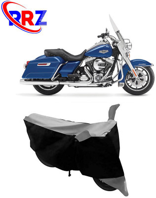 RRZ Waterproof Two Wheeler Cover for Harley Davidson(Road King, Black, Grey)
