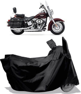 Amexride Two Wheeler Cover for Harley Davidson(Heritage Softail Classic, Black)