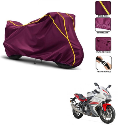 Car Life Two Wheeler Cover for Benelli(302R, Maroon, Yellow)