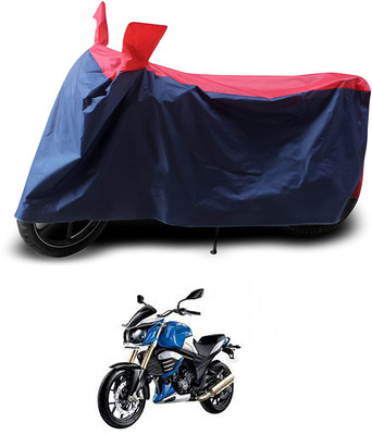 KEDIT Two Wheeler Cover for Mahindra(MOJO XT 300, Red, Blue)