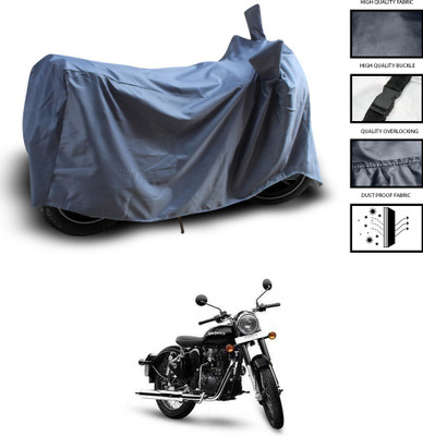 CODOKI Waterproof Two Wheeler Cover for Royal Enfield(Classic 350, Grey)