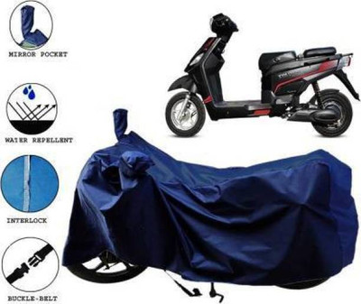 smwzxyu Waterproof Two Wheeler Cover for Hero(Electric Cruz, Black)