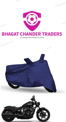 bhagat chander traders Waterproof Two Wheeler Cover for Indian(Chief Dark Horse, Blue)