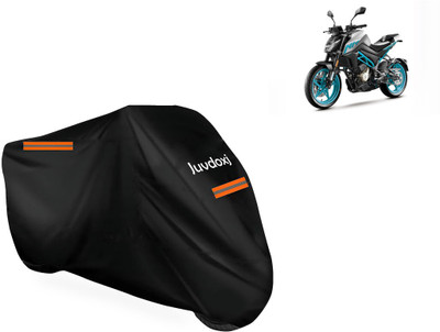 Juvdoxj Waterproof Two Wheeler Cover for CFMoto(300 BS6, Black)