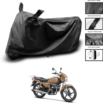 PAGORA Waterproof Two Wheeler Cover for Hero(Splendor Plus, Black)