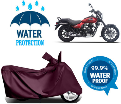 RTS COLLECTIONS Waterproof Two Wheeler Cover for Bajaj(Avenger 220 DTS-i, Maroon)