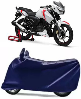 Mdstar Waterproof Two Wheeler Cover for TVS(Apache RTR 160 4V, Blue)