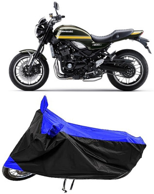 GROFATIK Two Wheeler Cover for Kawasaki(Z900 RS Cafe Racer, Blue)