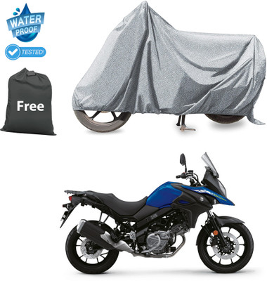 CODOKI Waterproof Two Wheeler Cover for Suzuki(Silver)