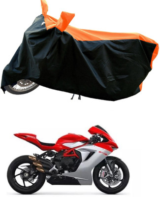 DeepShakshi AUTOMOTIVE Waterproof Two Wheeler Cover for MV Agusta(F3, Orange)