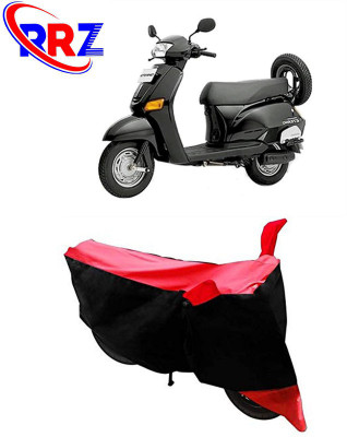 RRZ Waterproof Two Wheeler Cover for Honda(Eterno, Black, Red)
