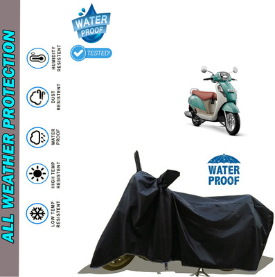 AutoGalaxy Waterproof Two Wheeler Cover for Suzuki(New Access 125, Black)