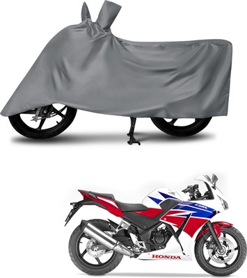 MMSSTAR Waterproof Two Wheeler Cover for Honda(CBR300R, Grey)