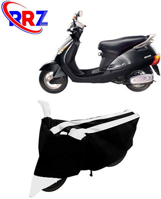 RRZ Waterproof Two Wheeler Cover for Kinetic(Nova EX, Black, White)