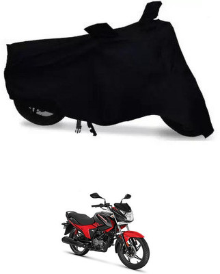 THE REAL ARV Waterproof Two Wheeler Cover for Hero(New Glamour BS6, Black)