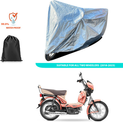 PAGORA Waterproof Two Wheeler Cover for TVS(XL 100, Silver)