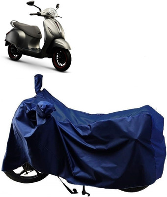 MMSSTAR Waterproof Two Wheeler Cover for Bajaj(Urbanite Chetak, Blue)