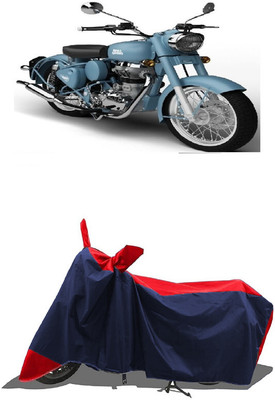 SUGASHRI Waterproof Two Wheeler Cover for Royal Enfield(Classic Squadron, Red, Blue)