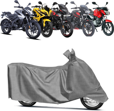 NG Auto Front Two Wheeler Cover for Bajaj(Pulsar 160 NS DTS-i, Grey)