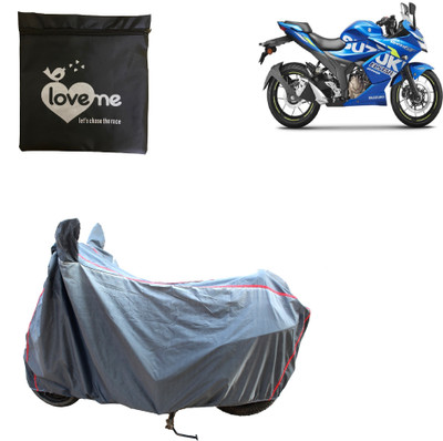 Love Me Waterproof Two Wheeler Cover for Suzuki(Gixxer 250, Silver)