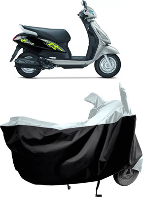 Amexride Two Wheeler Cover for Suzuki(Swish 125, Black, Grey)