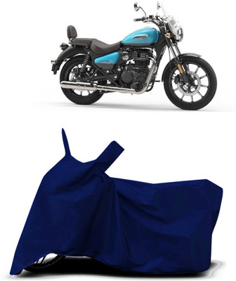 VESMEI Two Wheeler Cover for Royal Enfield(Meteor BS6, Blue)