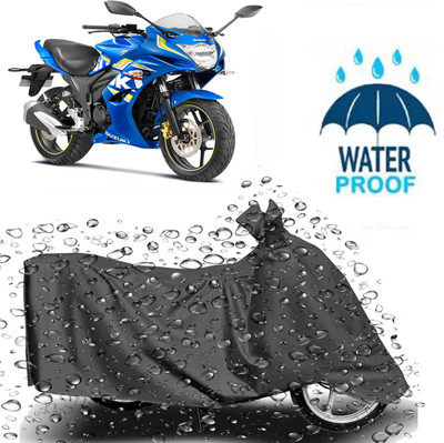 DeepShakshi AUTOMOTIVE Waterproof Two Wheeler Cover for Suzuki(Gixxer SF, Grey)