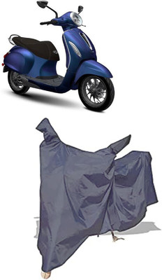 Amexride Two Wheeler Cover for Bajaj(Chetak, Grey)