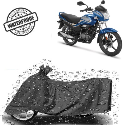 ROYAL AUTO MART Waterproof Two Wheeler Cover for Hero(Super Splendor, Grey)