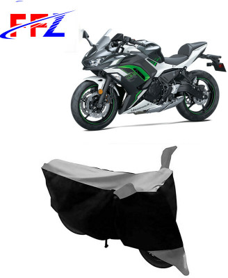 FFZ Waterproof Two Wheeler Cover for Kawasaki(Ninja 650, Black, Grey)