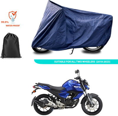 CODOKI Waterproof Two Wheeler Cover for Yamaha(FZ S V3.0 FI, Blue)
