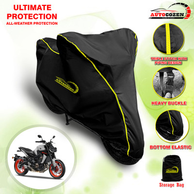 AUTOCOZEN Waterproof Two Wheeler Cover for Yamaha(MT 09 BS6, Black)