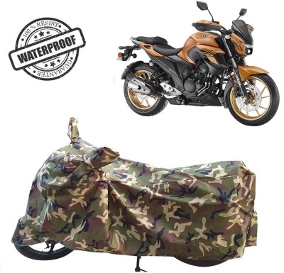 ROYAL AUTO MART Waterproof Two Wheeler Cover for Yamaha(FZ 25, Green, Multicolor)