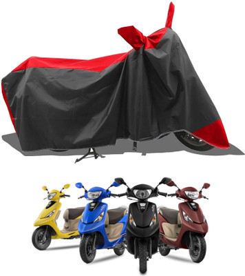 KEDIT Two Wheeler Cover for TVS(Zest 110, Red)