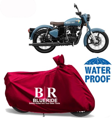 BLUERIDE Two Wheeler Cover for Royal Enfield(Classic 350 Signals, Maroon)