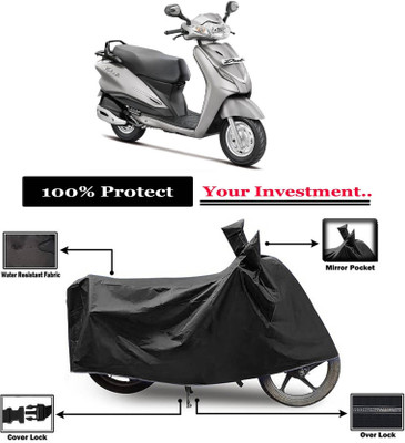 AASHTIK MART Two Wheeler Cover for Hero(Duet VX 110CC, Black)