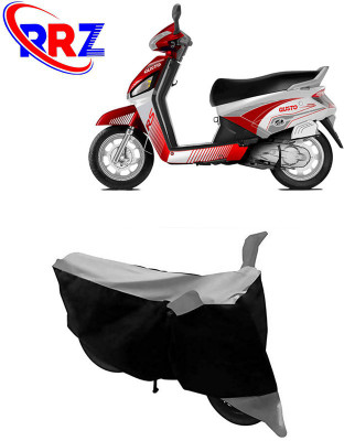 RRZ Waterproof Two Wheeler Cover for Mahindra(Gusto 125, Black, Grey)