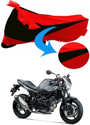 RWT Two Wheeler Cover for Suzuki(SV650, Black, Red)