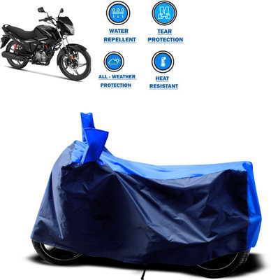 GOSHIV-car and bike accessories Waterproof Two Wheeler Cover for Hero(Glamour BS6, Blue)