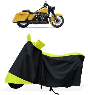 Tricway Two Wheeler Cover for Harley Davidson(Road King, Yellow)