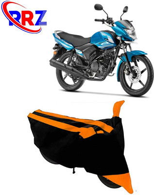 RRZ Waterproof Two Wheeler Cover for Yamaha(Saluto, Black, Orange)