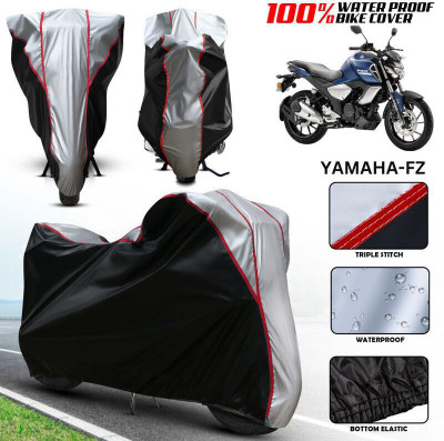 xodi Waterproof Two Wheeler Cover for Yamaha(FZ-X, Silver, Black, Multicolor)