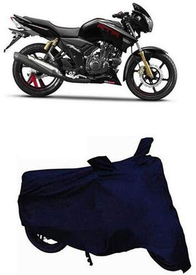AASHTIK MART Two Wheeler Cover for TVS(Apache RTR 180, Blue)